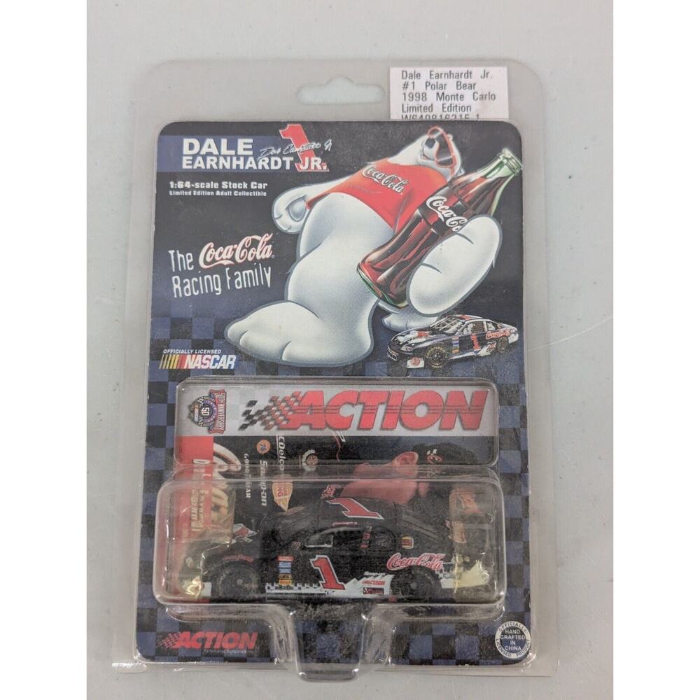 1998 Dale Earnhardt Jr. #1 Polar Bear 1:64 Monte Carlo Action Coca Cola -012518